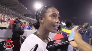 ShellyAnn FraserPryce wins 100m in 1110 at JN Racers Grand Prix [upl. by Truk]