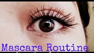 My Mascara Routine  Trick for Clumpfree Lashes [upl. by Ennahs]