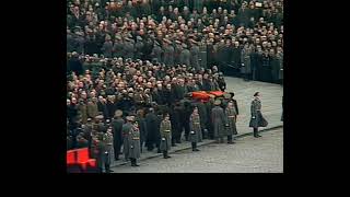 funeral procession of leonid brezhnev nov 15 1982 [upl. by Retsehc358]