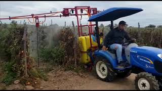 FUMIGANDO CON TRACTOR BOOMER 25 EN TOMATES CULTIVANDO CHILES RASTREANDO EN PEPINO PICKLE [upl. by Weeks827]