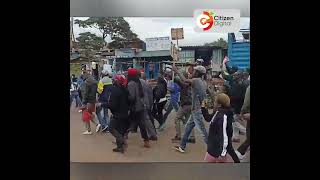 AntiFinance Bill protests break out at Wangige Market in Kiambu [upl. by Emylee]