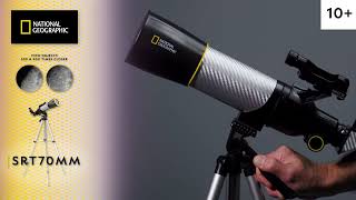 National Geographic SRT70MM 70mm Refractor Telescope with Panhandle Mount and Solar Filter [upl. by Cleasta]