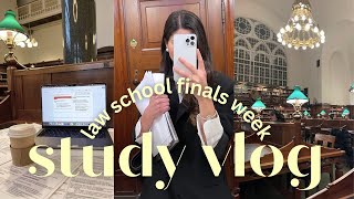 law school study vlog 📚 finals week productive days lots of studying exam prep living alone etc [upl. by Sprage734]