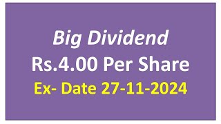 Dividend of Rs400 Dividend in November 2024 Upcoming Dividend in November 2024Dividend Stocks [upl. by Mart]