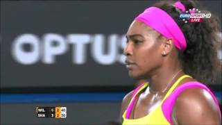 Sharapova vs Williams  Battle of cmon AO FINAL 2015 [upl. by Farro547]