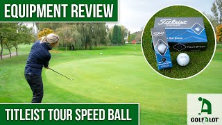 Is this ball actually FASTER  Titleist Tour Speed Golf Ball Golfalot Review [upl. by Goff]