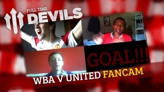 Kagawa GoalOlsson OGButtner Goal  WBA 5 Manchester United 5 1st Half  DEVILS FANCAM [upl. by Yecies]