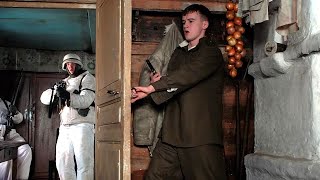 FILM SOLDIERS SAVE THE VILLAGE FROM SABOTEURS Local Skirmish Russian movie with English subtitles [upl. by Fenella]