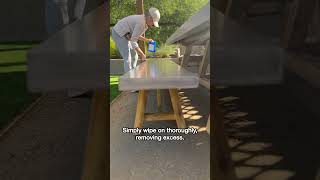 How to Apply 511 Concrete Sealant to Dining Table [upl. by Doria914]