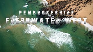 Freshwater West A beautiful Sandy Beach Pembrokeshire Wales cinematic 4K drone video [upl. by Catlaina]