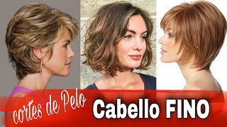 Cortes de Cabello para PELO FINO Crea VOLUMEN MOVIMIENTO Y DENSIDAD con estos Cortes MODA 2022 [upl. by Aserej281]