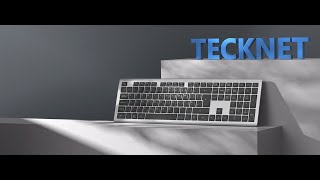 TECKNET Rechargeable 24GHz USB Bluetooth Keyboard [upl. by Hollerman]