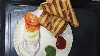 Simple veggie grilled sandwich for breakfast or snacks shorts [upl. by Fromma]