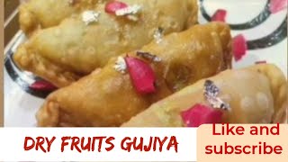 Dry fruits chashni wali Gujiya recipeHow to make shahi gujiyaबिना सांचे के बनाएं गुजिया घर पर [upl. by Renelle887]