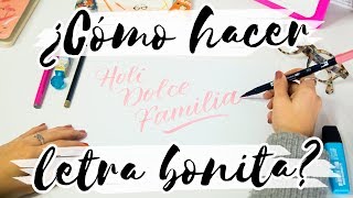 ¿Cómo Hacer Letra Bonita Caligrafía y Lettering para Principantes Dolce Placard [upl. by Harrison]