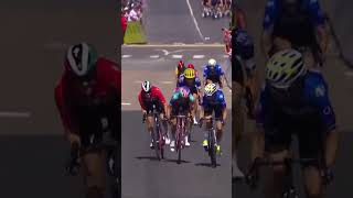 BLANKA VAS A reduced group at the line after a crash takes down riders including the Yellow jersey [upl. by Bena]