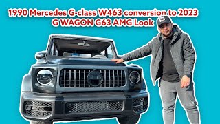 🚘 1990 Mercedes Gclass W463 conversion to 2023 G WAGON G63 AMG Look [upl. by Nuahsar]