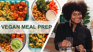 How To Meal Prep 12 Easy Vegan Recipes In 90 Minutes For A Beginner [upl. by Taddeusz]