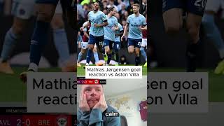 My reaction to Mathias Jørgensens’ goal against Aston Villa Zanka avfc reaction premierleague [upl. by Eibmab329]