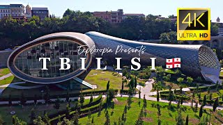 Tbilisi Georgia 🇬🇪 in 4K ULTRA HD HDR 60FPS Video by Drone [upl. by Eimile]