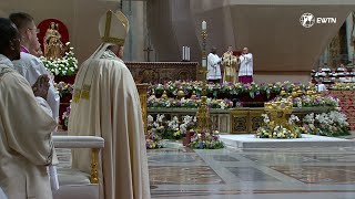 HIGHLIGHTS  Pope Francis presided over the Easter Vigil Mass at the Vatican amp Baptized 8 People [upl. by Elvia]