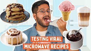 Testing VIRAL Microwave Recipes 😱 CRAZY Microwave Hacks Pancakes in Microwave 🥴 testedbyshivesh [upl. by Schuyler]