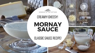 MORNAY SAUCE  A creamy cheesy white sauce [upl. by Mclyman]