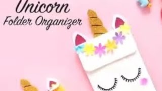 Creative craftOrganiser making 🎀🤯🎀How to make organiser❓❔❓diy papercraft unicorn youtube [upl. by Ardekahs89]