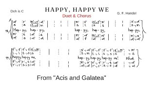 quotHappy Wequot from Acis and Galatea  Handel [upl. by Arriaet]