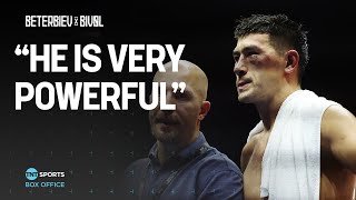 Dmitry Bivol reacts to his disappointing majority decision loss to Artur Beterbiev 😔 🇸🇦 [upl. by Irahs]