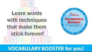 PTs Vocabulary Booster  PTVB 2  Vocab for competitive exams  Quiz [upl. by Yerdua]