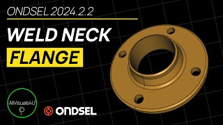 ⏱ TIMELAPSE 🔧 Ondsel ES  3D Model A Weld Neck Flange  Ondsel Tutorial  FreeCAD Revolve [upl. by Retxab381]