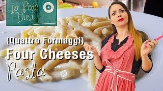 Four Cheeses Pasta Sauce Recipe  Pennette ai Quattro Formaggi [upl. by Dera]