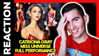 Catriona Gray Reaction  Miss Universe 2018 Full Performance  The BEST Miss Universe EVER 👑 [upl. by Shear342]