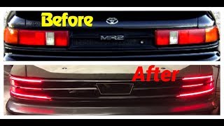 LED MR2 Tail Lights V8 MR2 Build 14 [upl. by Retsae238]