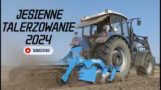 TALERZOWANIE KUKURYDZISKA 2024 🌽 KURZYMY Z FARMTRACKIEM 7100 DT 🚜 BRONA TALERZOWA FARMSTAL 3m [upl. by Brote]