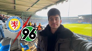 Niedersachsenderby  OHNE ULTRAS❌🥁  EINTRACHT BRAUNSCHWEIG vs HANNOVER 96  Stadionvlog [upl. by Osithe]