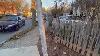 Car drives into home in Atlantas Inman Park neighborhood [upl. by Allare]