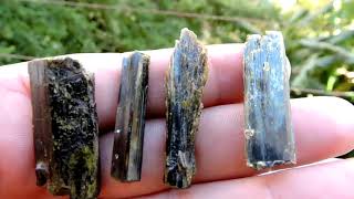 Epidote crystals specimens from Kimmeria in MacedoniaThrace in Greece [upl. by Notsnarc]