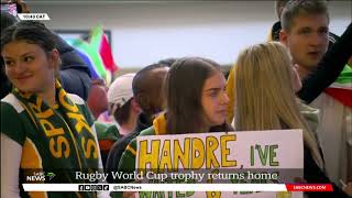 Rugby World Cup trophy returns home [upl. by Drofxer]