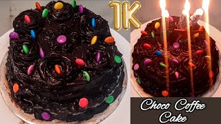 Chocolate Coffee Cake Recipe1K Special  Fooodiezzz Weee [upl. by Eatnod12]