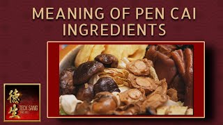 Meaning of Pen Cai Ingredients  Decoding Chinese New Year Pen Cai CNY 2024 [upl. by Haig]