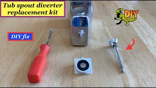 Replace tub spout diverter pull kit  DIY fix [upl. by Yddur]