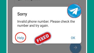 How To invalid phone number telegram  Invalid Phone Number [upl. by Levins]