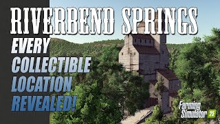 RIVERBEND SPRINGS  Every Collectible Location Revealed  Farming Simulator 25 [upl. by Ronym]