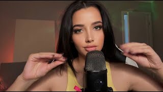 asmr español trigger words  trying asmr in spanish 🧡 [upl. by Yddub]