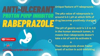 Rabeprazole PPIl Most Potent Fast Acting AntiUlcerant for GERD Ulcer ZollingerEllison Syndrome [upl. by Anailuj]