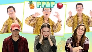 Americans React to PPAP Pen Pineapple Apple Pen [upl. by Netsrik]