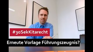 30SekKitarecht Folge 6 Wann erneute Vorlage des Führungszeugnis [upl. by Epilef]