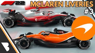 F1 22  MCLAREN LIVERY IDEAS  MP44 MCL32 MP427 MP412 MP430  3 [upl. by Darcy773]